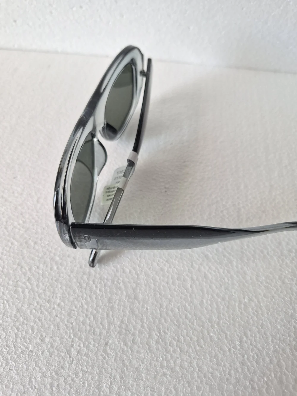 NWT Free People Clear Frame Sunglasses with Dark Gray Lenses
